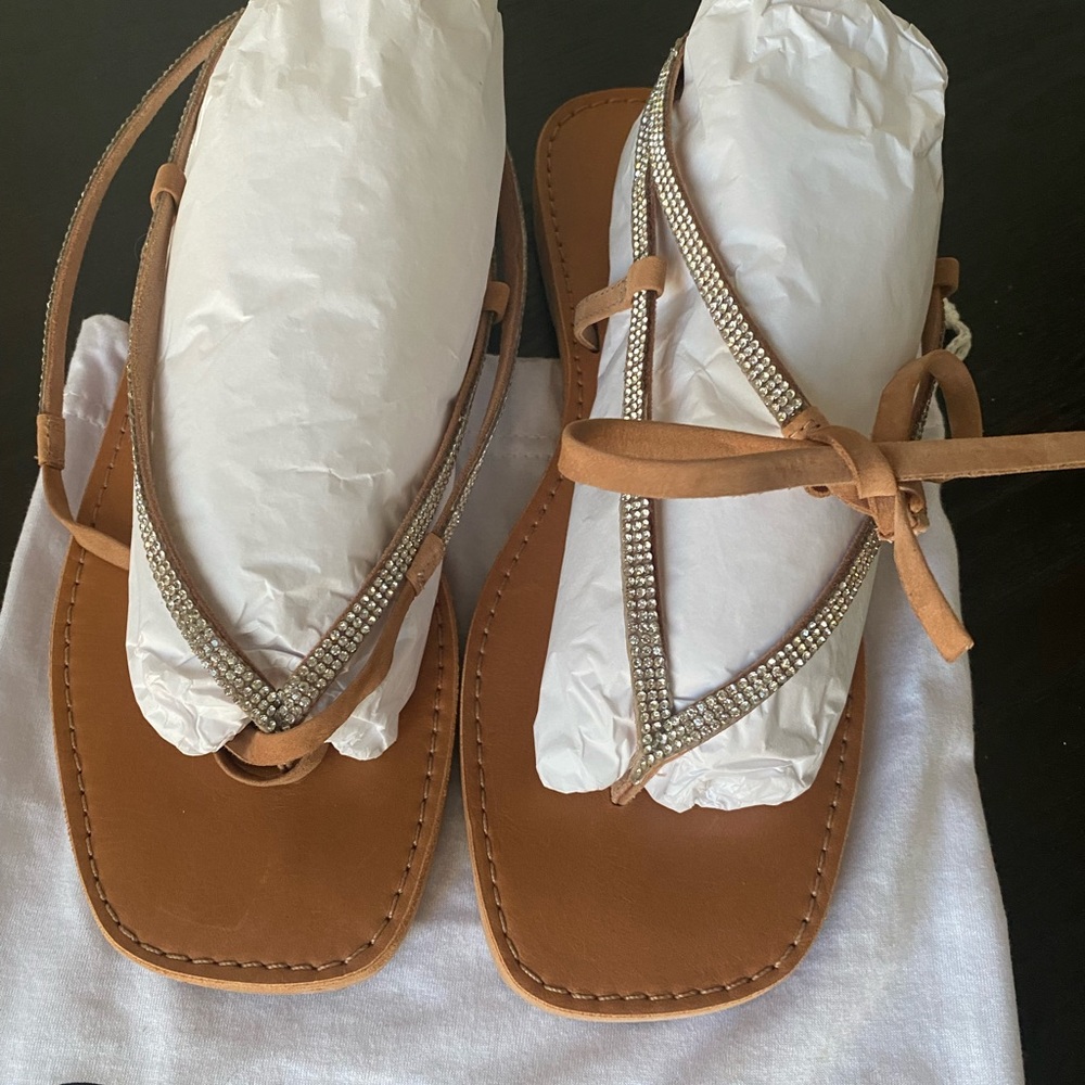New! Schutz rhinestone sandals